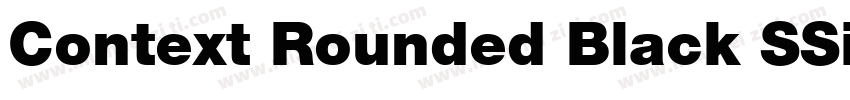 Context Rounded Black SSi Black字体转换